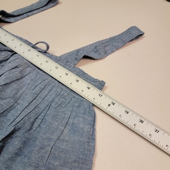 American Eagle Blue Sleeveless Crop Top with Straps Size L - Picture 6 of 6